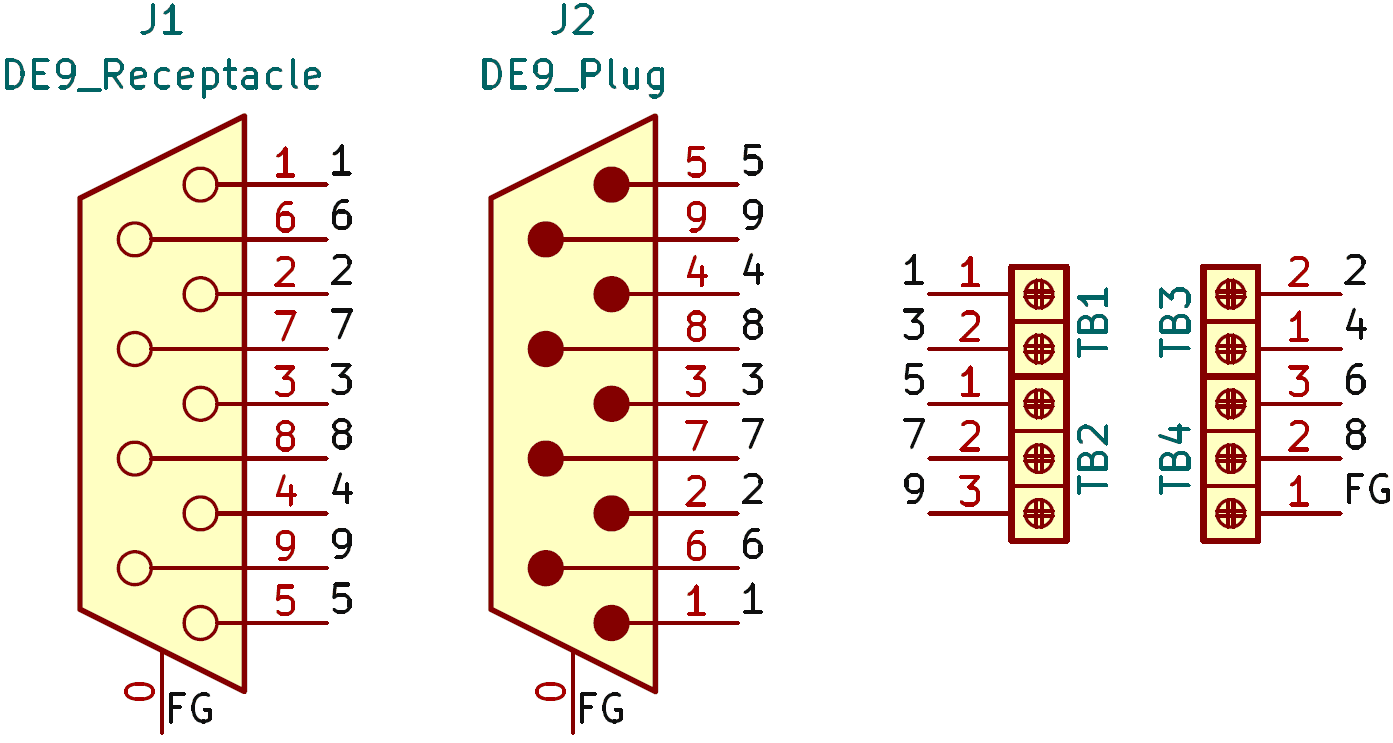 DE9MF-TB-V2の回路図